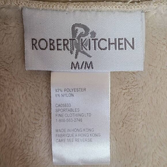 Robert Kitchen Womens Beige Zip Warm Quilted Vest Medium - Picture 3 of 12